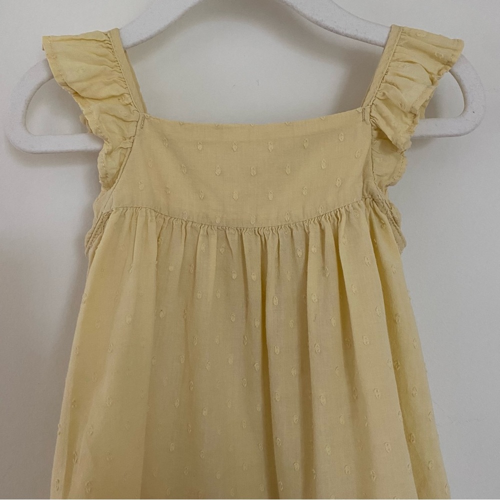 Yellow Ruffle Baby Dress - Picture 4 of 7